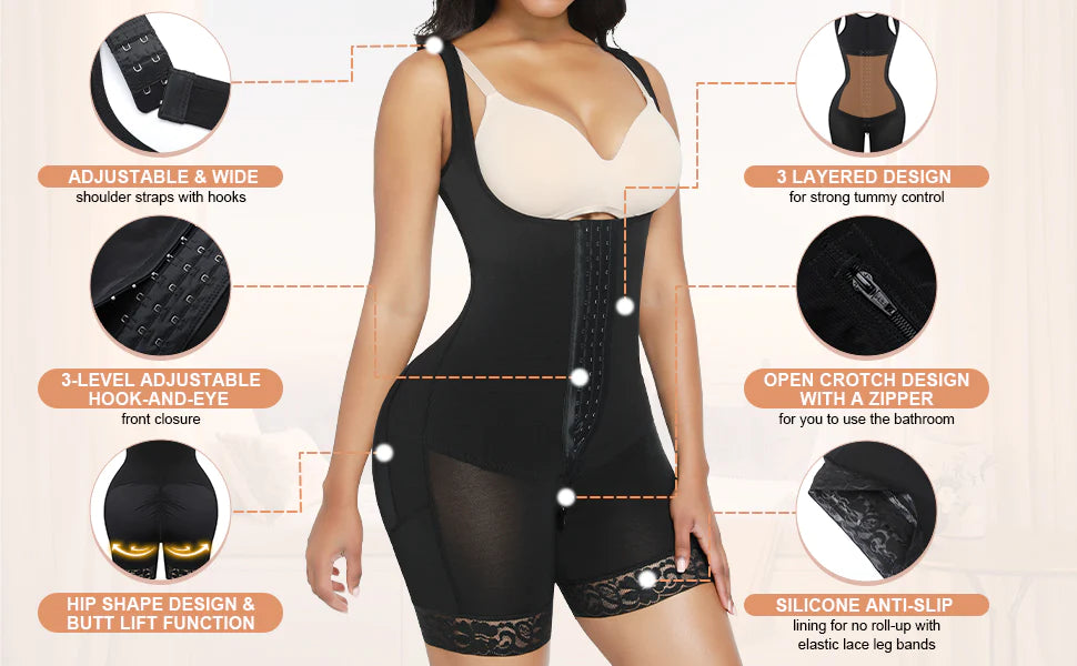 Tummy Control Faja Full Body Shaper
