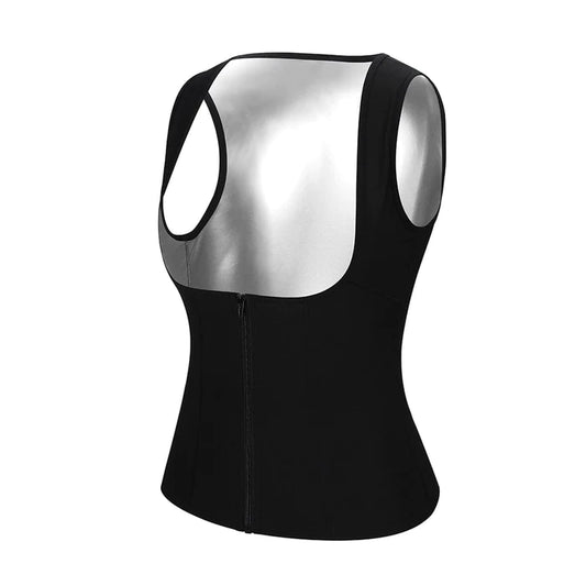 Fat Burning Vest With Zipper
